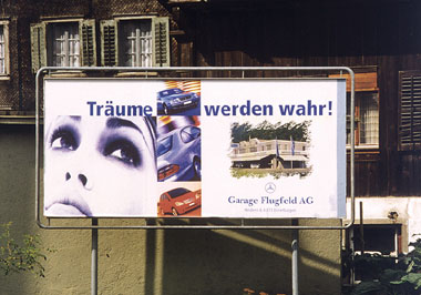 Plakat Garage Flugfeld AG